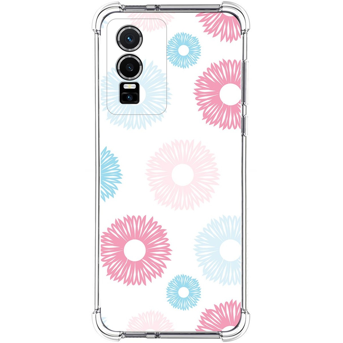 Funda Silicona Antigolpes para Vivo Y76 5G diseño Flores 06 Dibujos