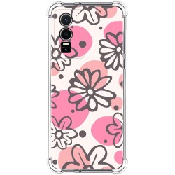 Funda Silicona Antigolpes para Vivo Y76 5G diseño Flores 09 Dibujos