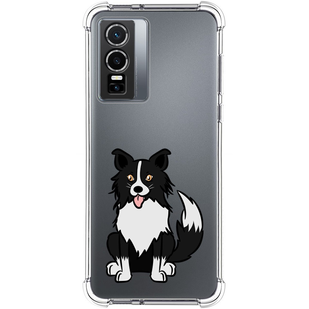 Funda Silicona Antigolpes para Vivo Y76 5G diseño Perros 01 Dibujos