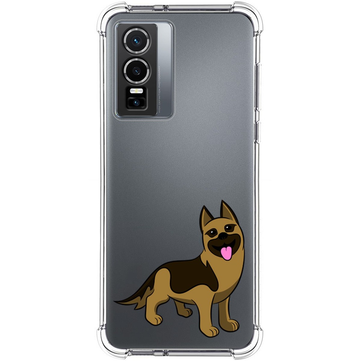 Funda Silicona Antigolpes para Vivo Y76 5G diseño Perros 03 Dibujos