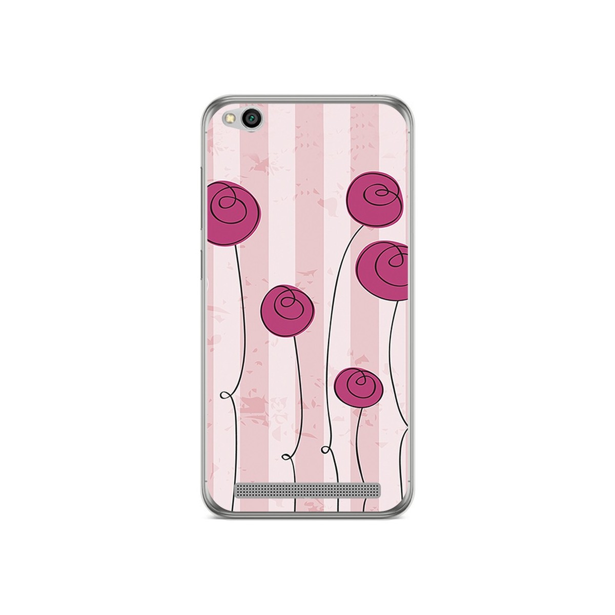 Funda Gel Tpu para Xiaomi Redmi 5A Diseño Flores Vintage Dibujos