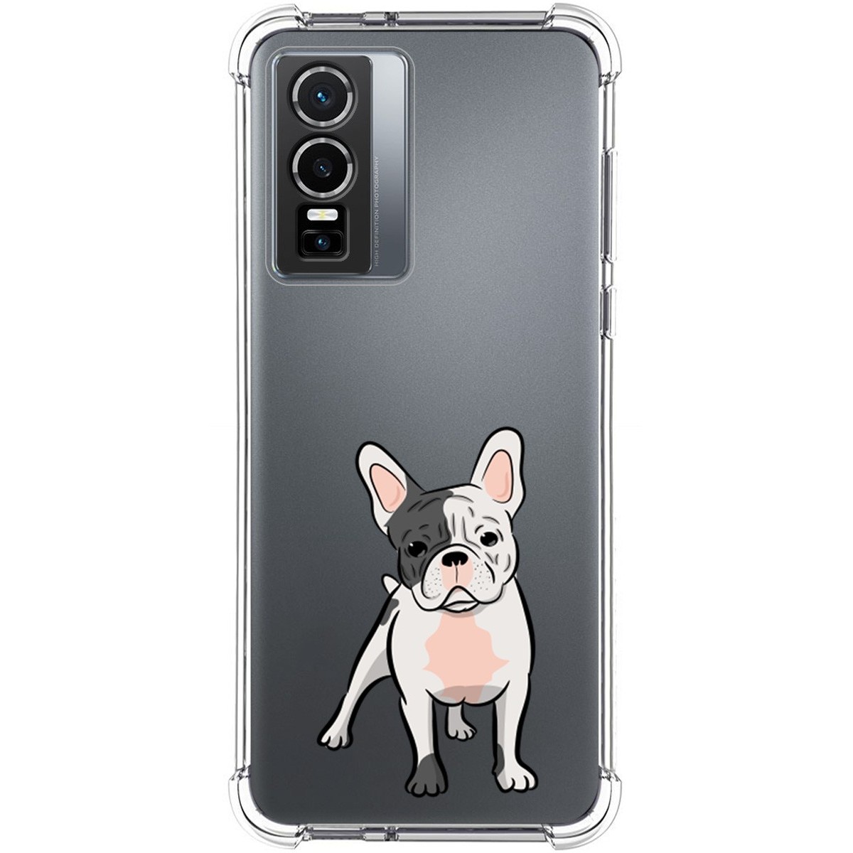 Funda Silicona Antigolpes para Vivo Y76 5G diseño Perros 06 Dibujos