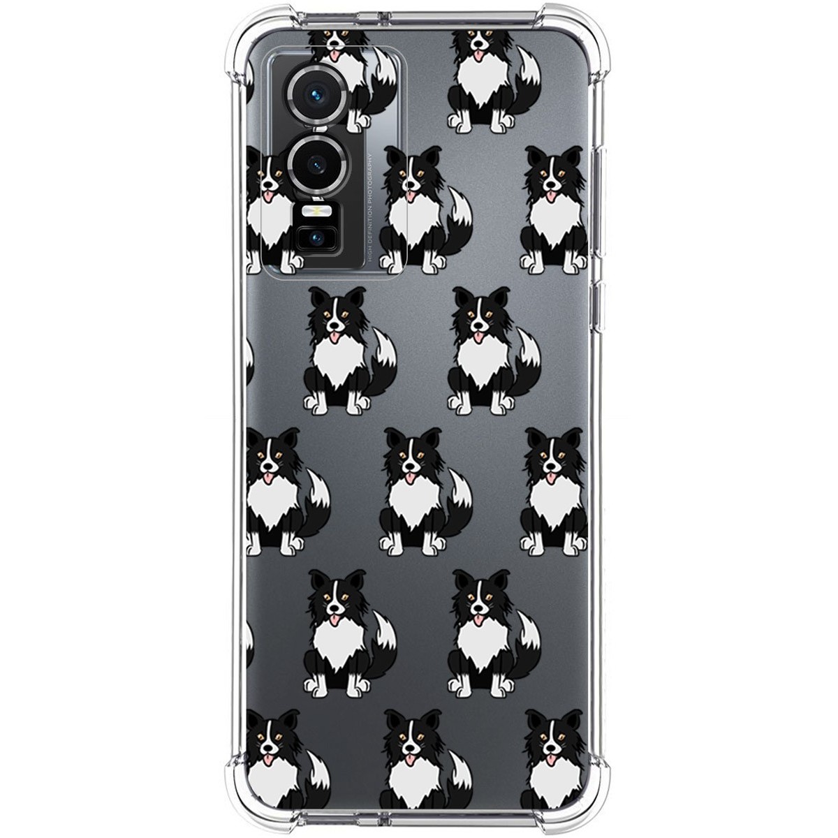 Funda Silicona Antigolpes para Vivo Y76 5G diseño Perros 07 Dibujos