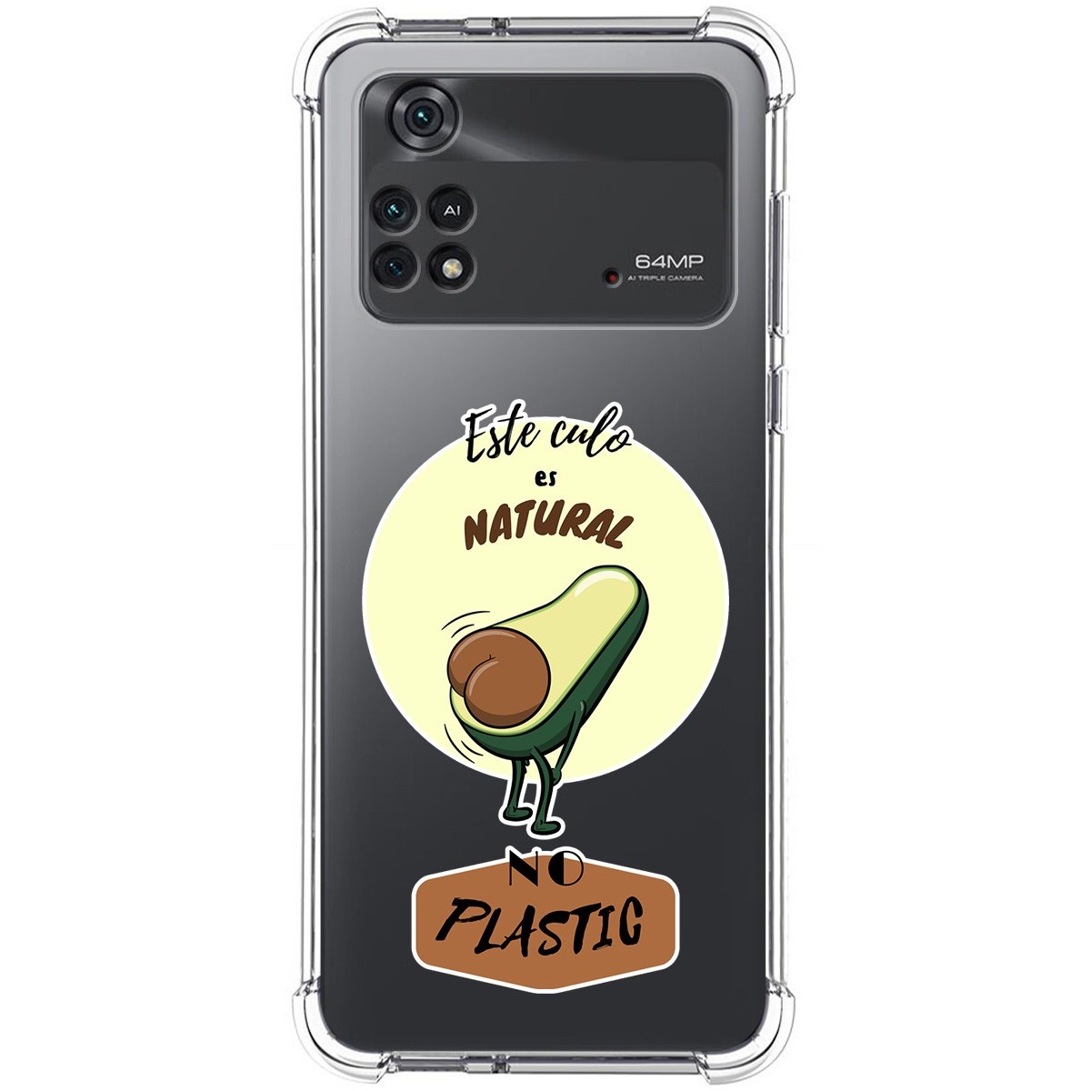 Funda Silicona Antigolpes para Xiaomi POCO M4 Pro 4G diseño Culo Natural Dibujos