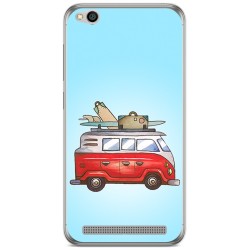 Funda Gel Tpu para Xiaomi Redmi 5A Diseño Furgoneta Dibujos