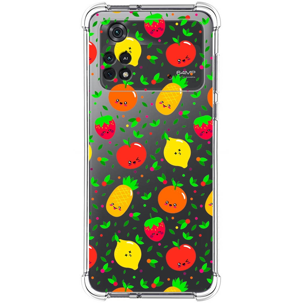 Funda Silicona Antigolpes para Xiaomi POCO M4 Pro 4G diseño Frutas 01 Dibujos