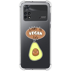 Funda Silicona Antigolpes para Xiaomi POCO M4 Pro 4G diseño Vegan Life Dibujos
