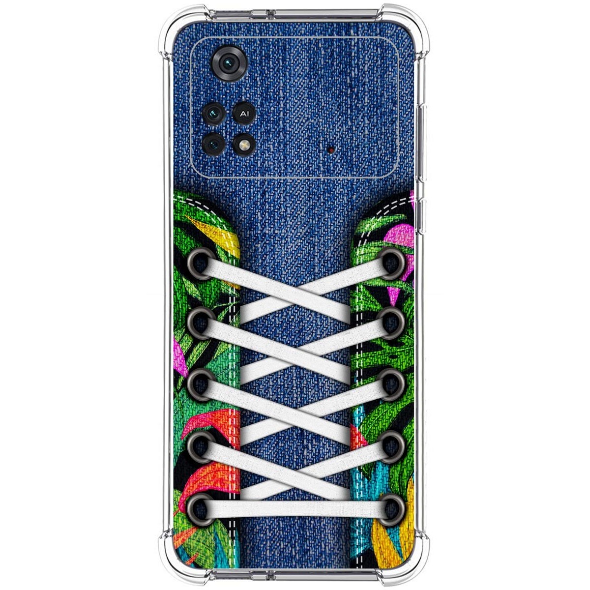 Funda Silicona Antigolpes para Xiaomi POCO M4 Pro 4G diseño Zapatillas 13 Dibujos