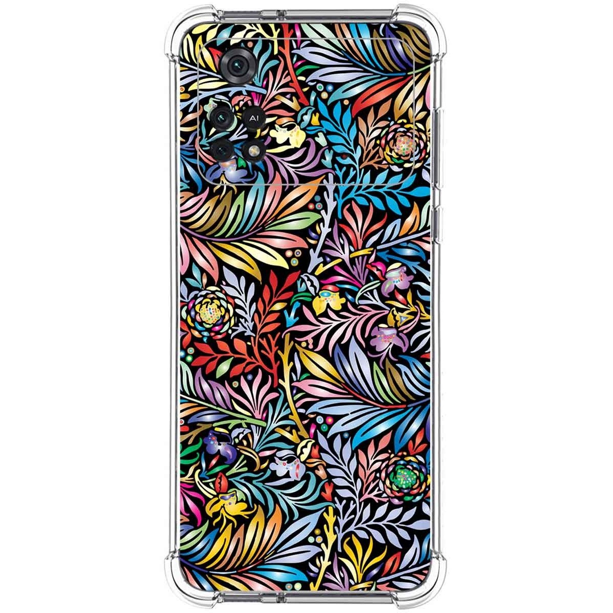 Funda Silicona Antigolpes para Xiaomi POCO M4 Pro 4G diseño Flores 04 Dibujos