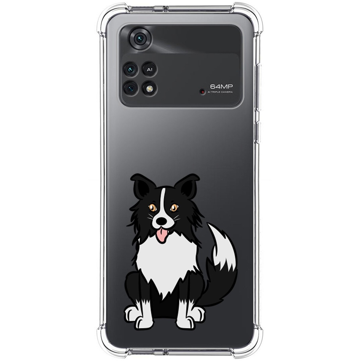Funda Silicona Antigolpes para Xiaomi POCO M4 Pro 4G diseño Perros 01 Dibujos