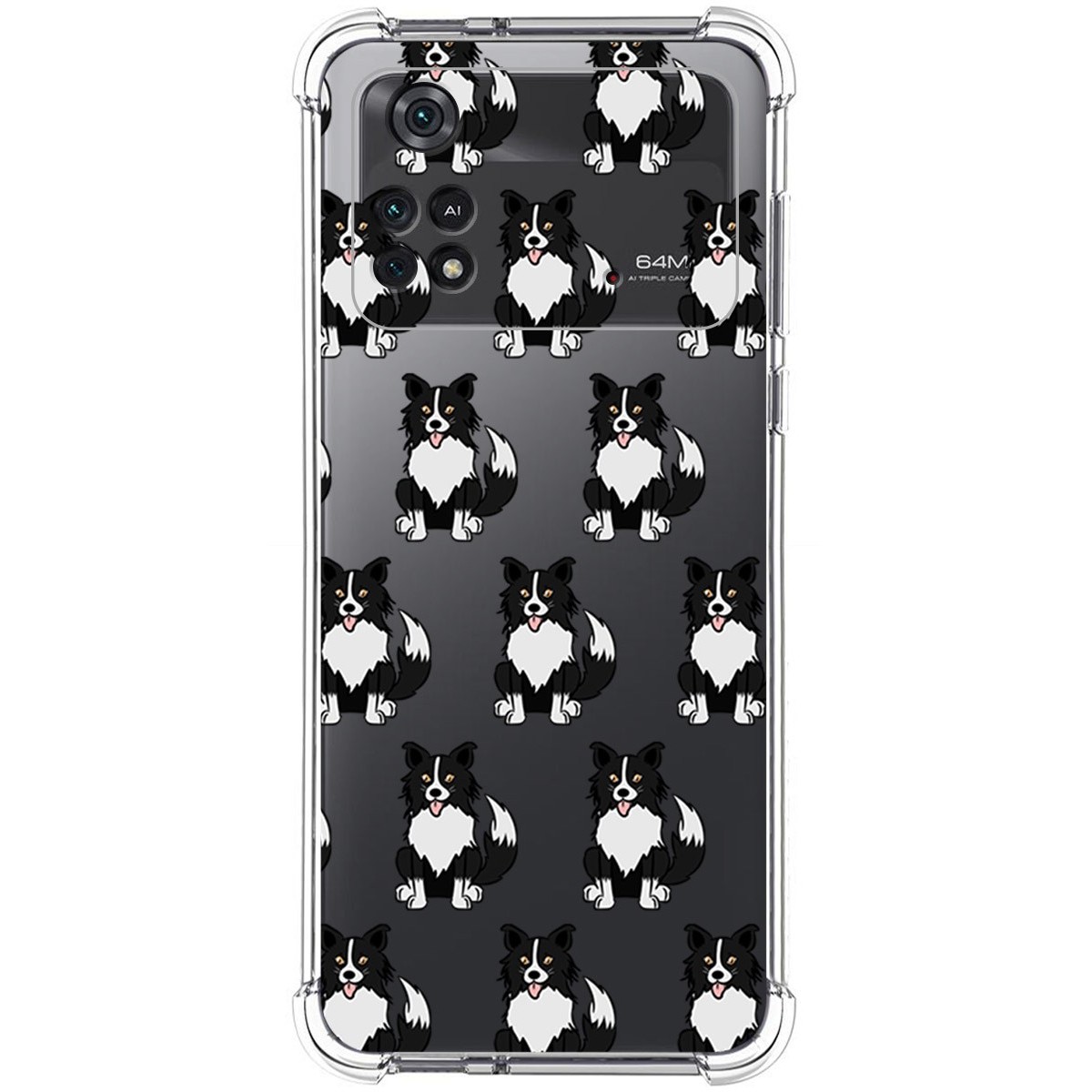 Funda Silicona Antigolpes para Xiaomi POCO M4 Pro 4G diseño Perros 07 Dibujos