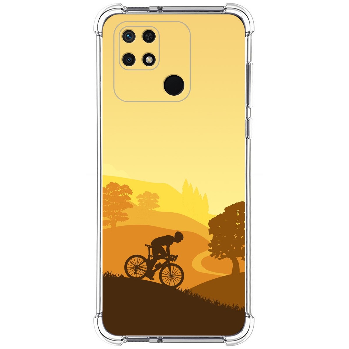 Funda Silicona Antigolpes para Xiaomi Redmi 10C diseño Ciclista Dibujos