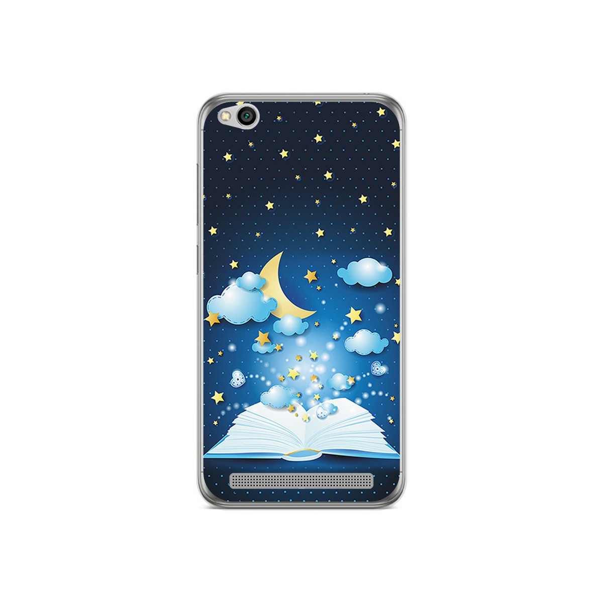 Funda Gel Tpu para Xiaomi Redmi 5A Diseño Libro Cuentos Dibujos
