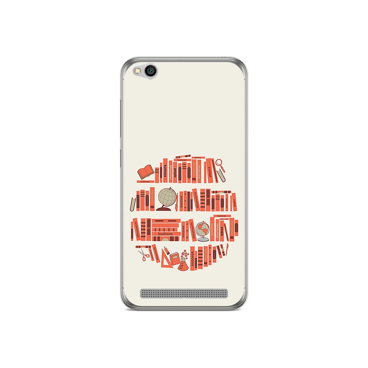 Funda Gel Tpu para Xiaomi Redmi 5A Diseño Mundo Libro Dibujos