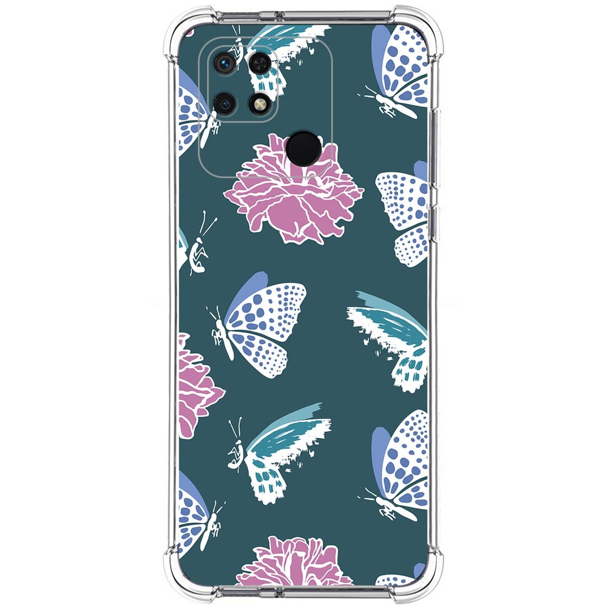 Funda Silicona Antigolpes para Xiaomi Redmi 10C diseño Flores 10 Dibujos