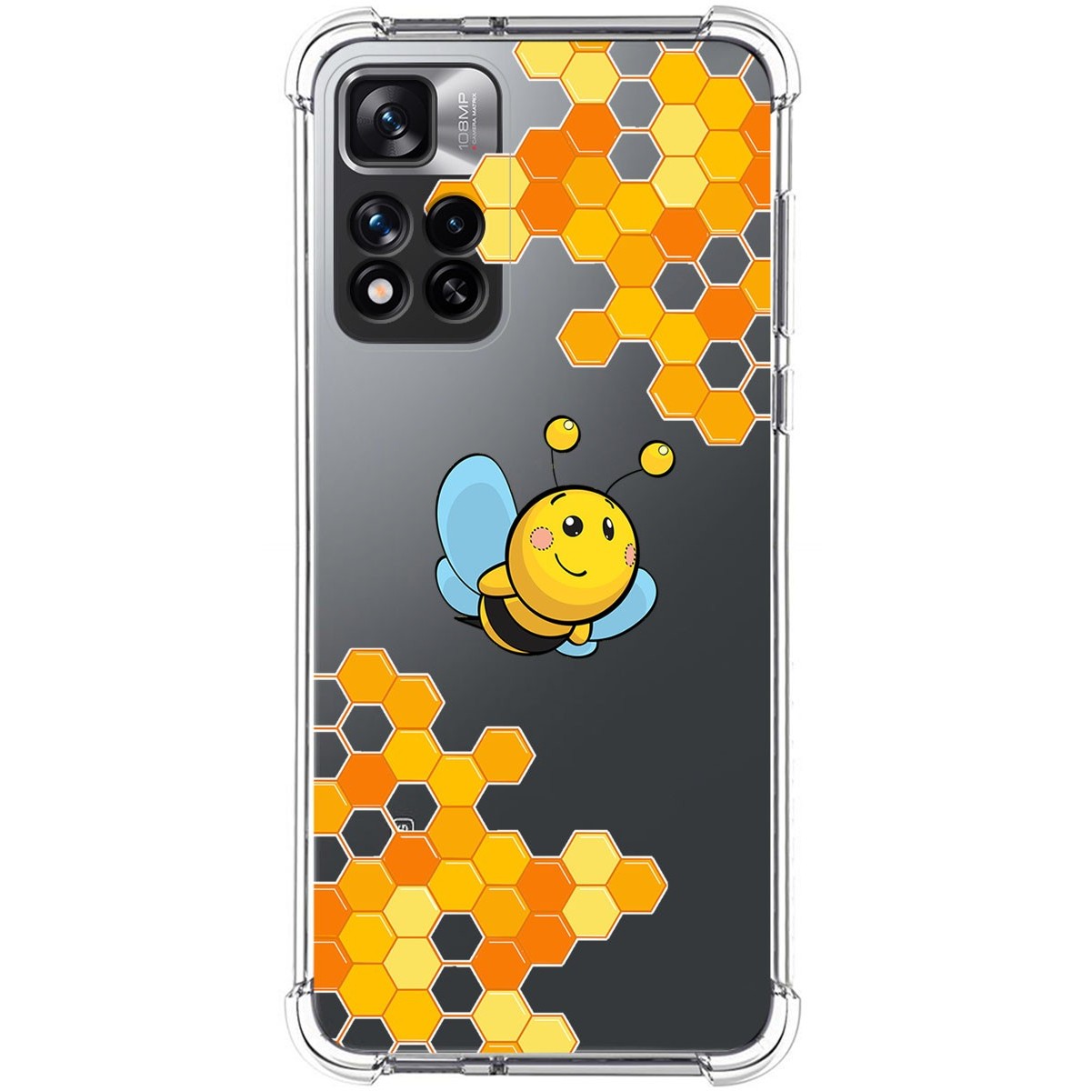 Funda Silicona Antigolpes para Xiaomi Redmi Note 11 Pro+ Plus 5G diseño Abeja Dibujos