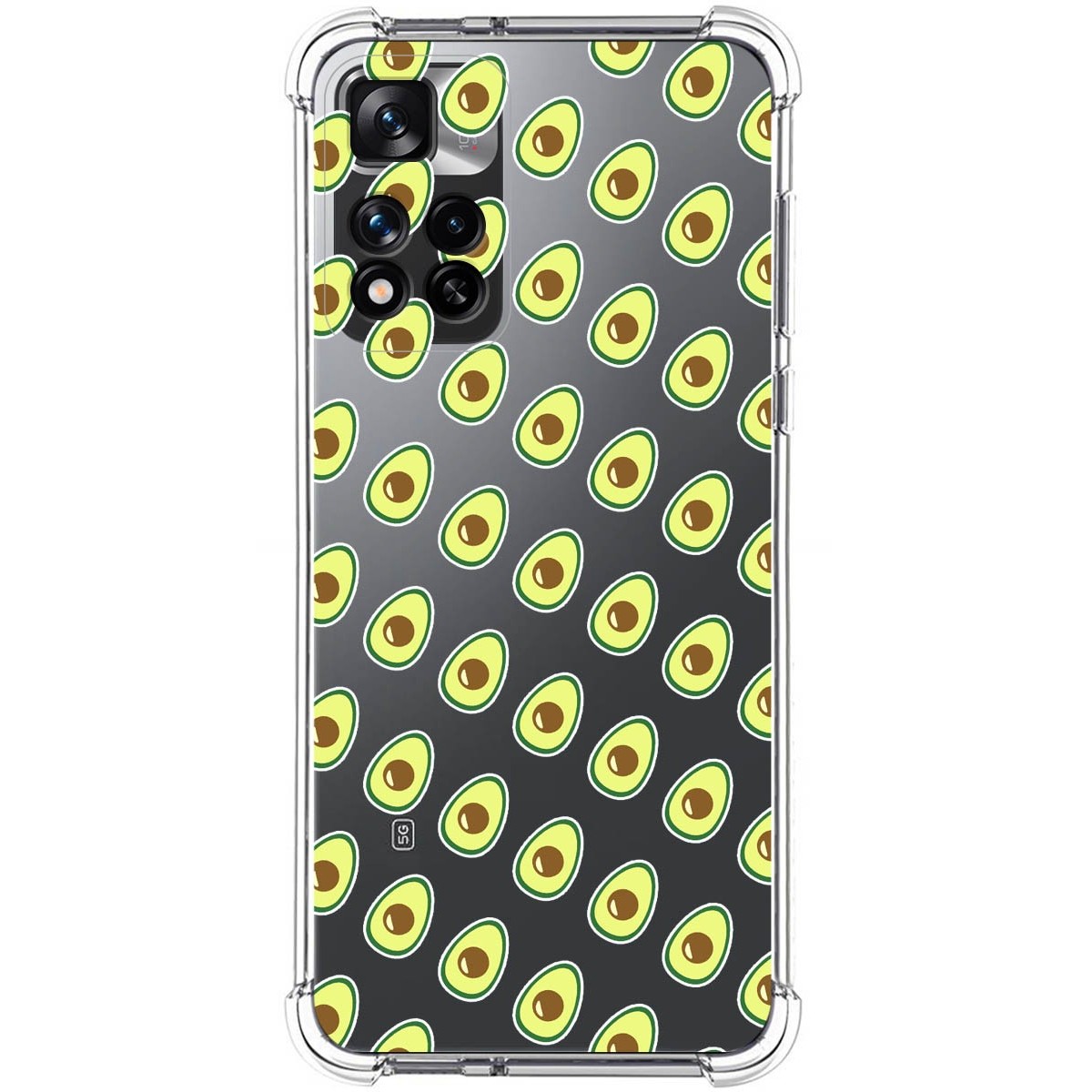 Funda Silicona Antigolpes para Xiaomi Redmi Note 11 Pro+ Plus 5G diseño Aguacate Dibujos