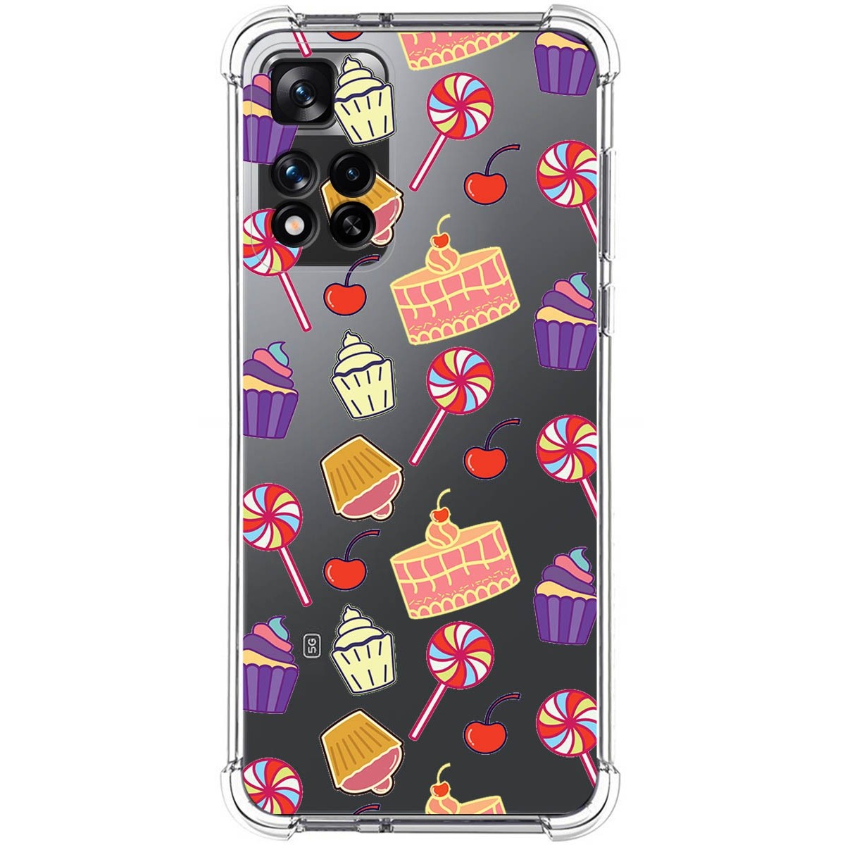 Funda Silicona Antigolpes para Xiaomi Redmi Note 11 Pro+ Plus 5G diseño Dulces 01 Dibujos