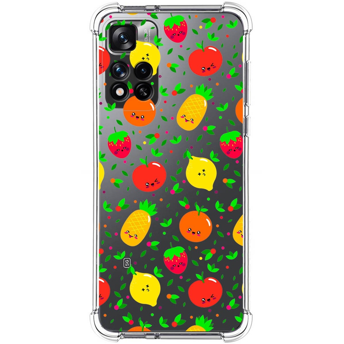 Funda Silicona Antigolpes para Xiaomi Redmi Note 11 Pro+ Plus 5G diseño Frutas 01 Dibujos