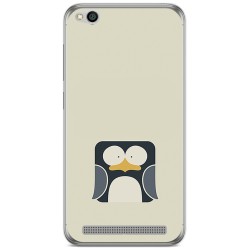 Funda Gel Tpu para Xiaomi Redmi 5A Diseño Pingüino Dibujos