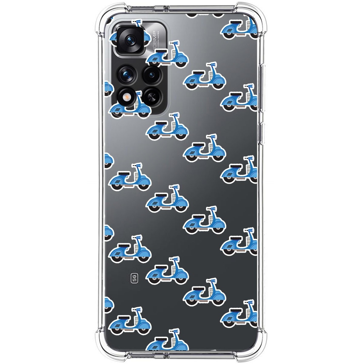 Funda Silicona Antigolpes para Xiaomi Redmi Note 11 Pro+ Plus 5G diseño Scooter Dibujos