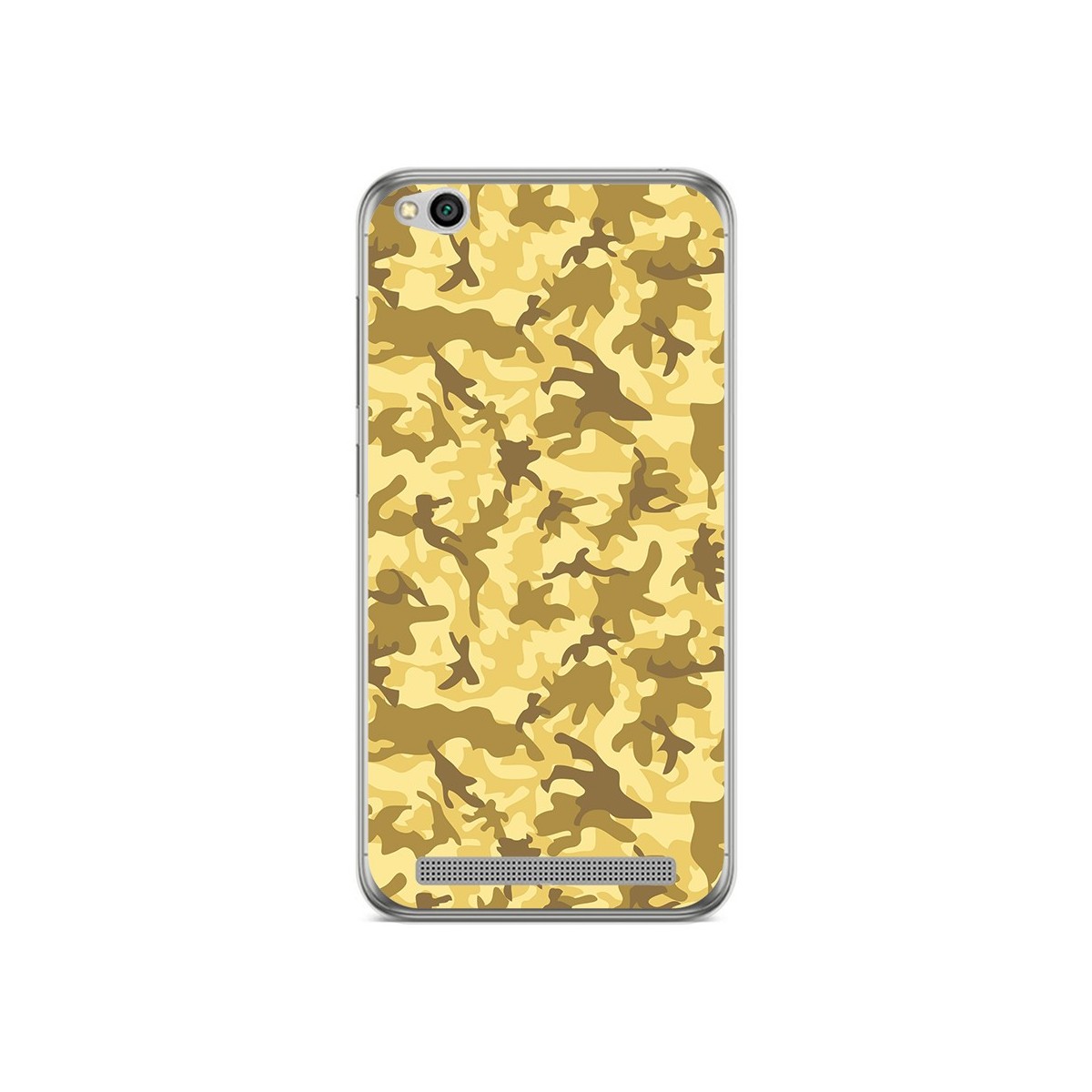 Funda Gel Tpu para Xiaomi Redmi 5A Diseño Sand Camuflaje Dibujos