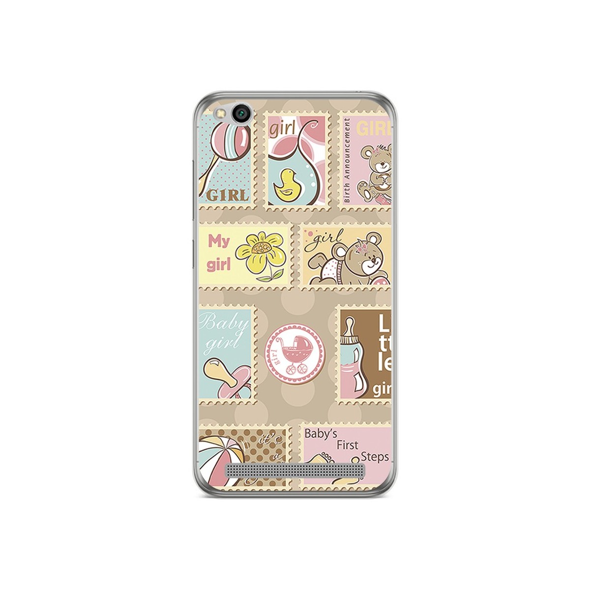 Funda Gel Tpu para Xiaomi Redmi 5A Diseño Sellos Dibujos