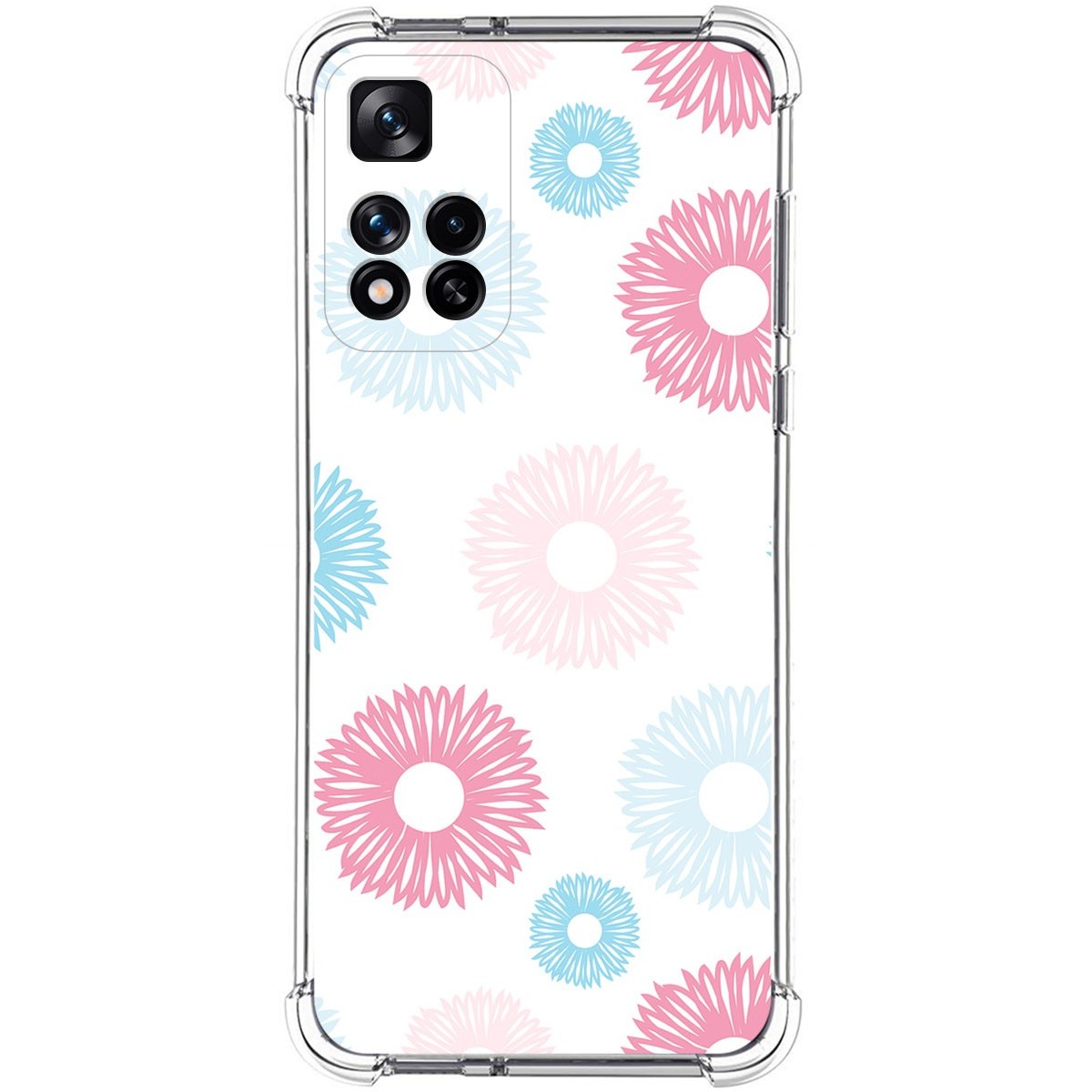 Funda Silicona Antigolpes para Xiaomi Redmi Note 11 Pro+ Plus 5G diseño Flores 06 Dibujos