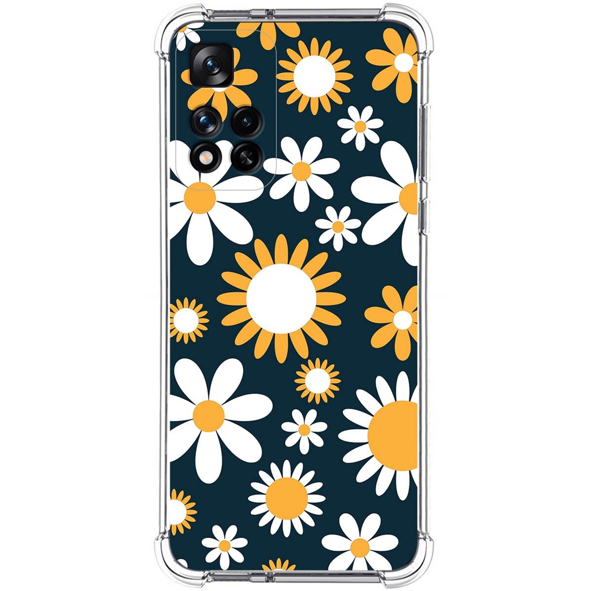 Funda Silicona Antigolpes para Xiaomi Redmi Note 11 Pro+ Plus 5G diseño Flores 08 Dibujos