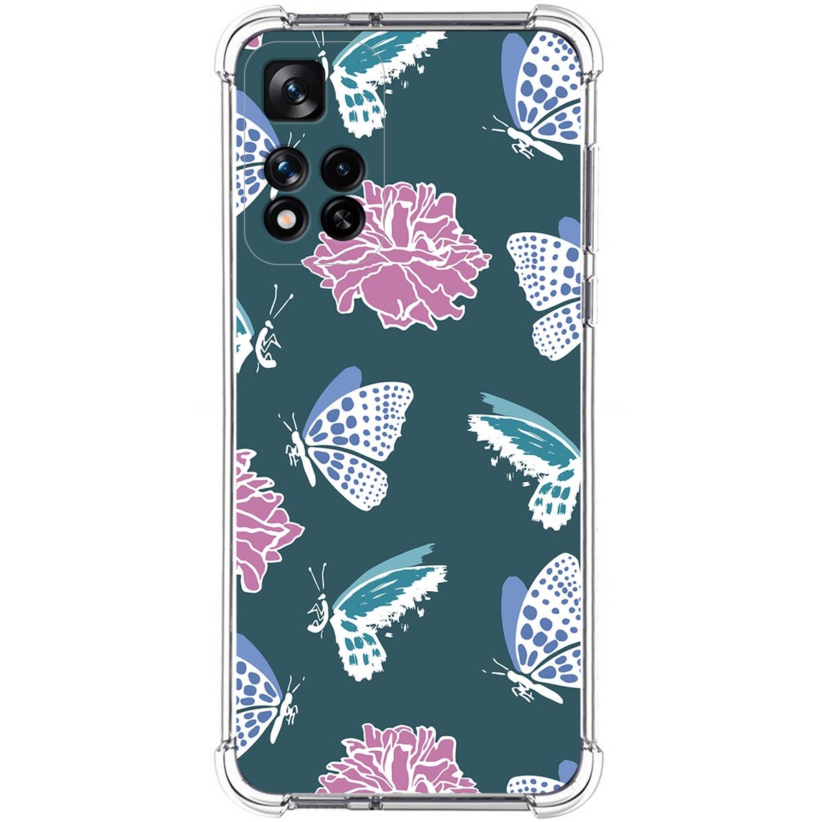 Funda Silicona Antigolpes para Xiaomi Redmi Note 11 Pro+ Plus 5G diseño Flores 10 Dibujos
