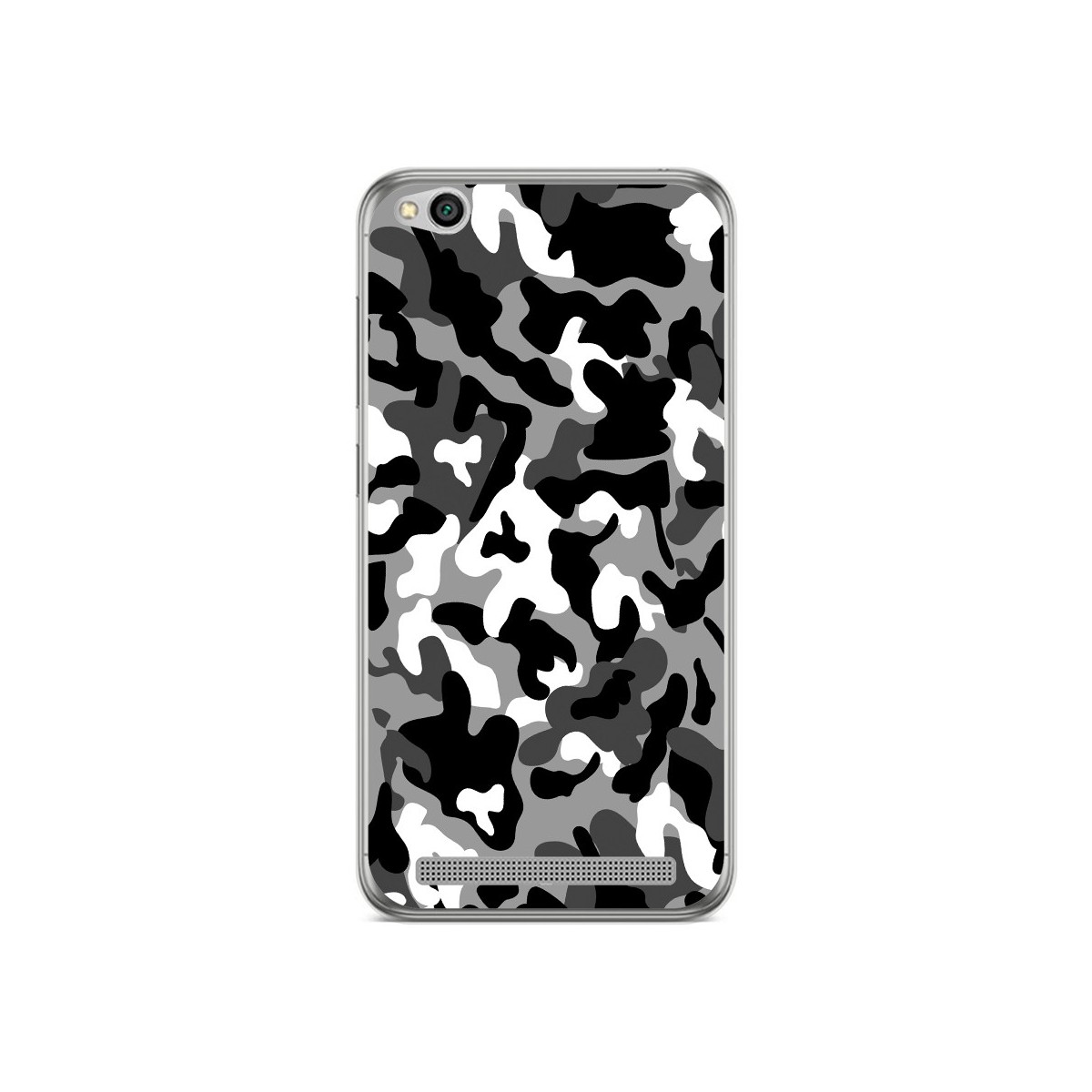 Funda Gel Tpu para Xiaomi Redmi 5A Diseño Snow Camuflaje Dibujos