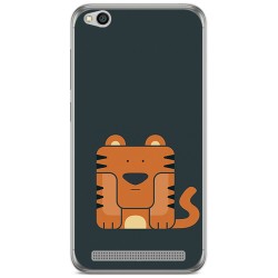 Funda Gel Tpu para Xiaomi Redmi 5A Diseño Tigre Dibujos