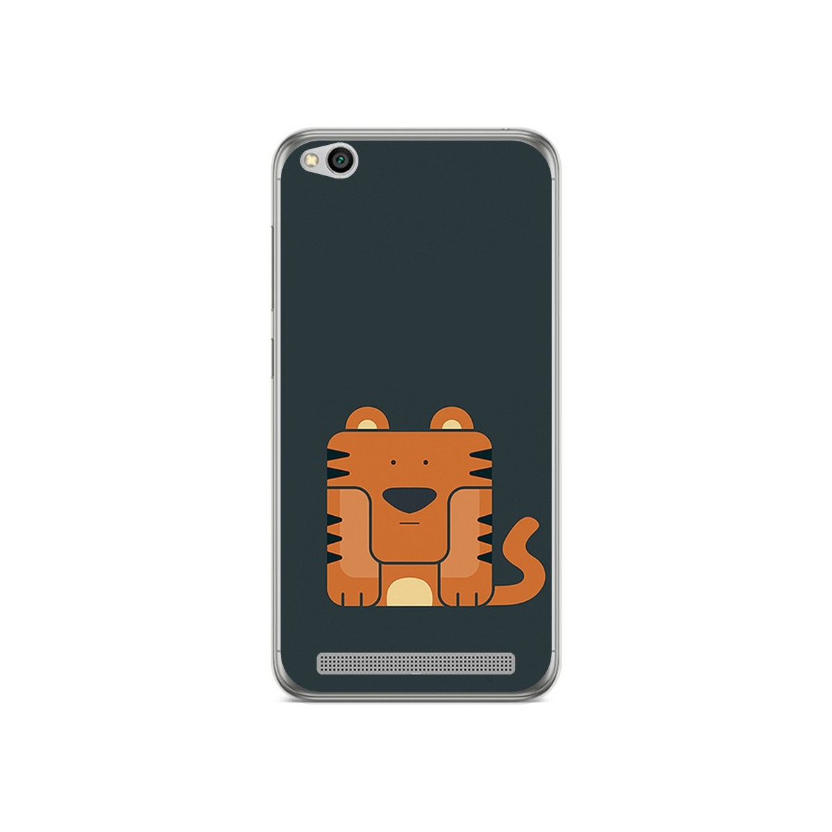 Funda Gel Tpu para Xiaomi Redmi 5A Diseño Tigre Dibujos