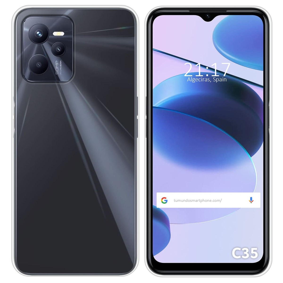 Funda Silicona Gel TPU Transparente para Realme C35