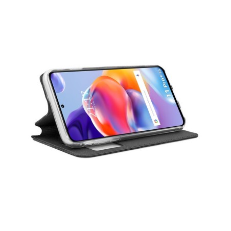 Funda Libro Soporte con Ventana para Xiaomi Redmi Note 11 Pro+ Plus 5G color Negra