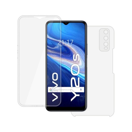 Funda Doble Transparente Pc + Tpu Full Body 360 para Vivo Y20s / Y11s