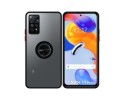 Funda Mate con Borde Negro y Anillo Giratorio 360 para Xiaomi Redmi Note 11 Pro+ Plus 5G