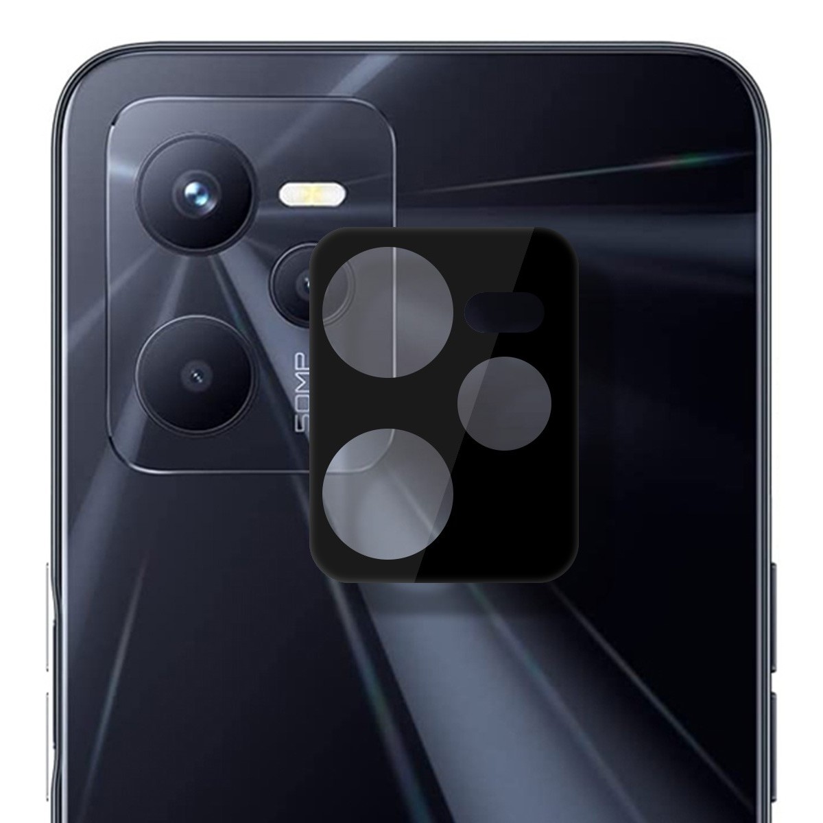 Protector Cristal Templado Cámara Trasera para Realme C35 Vidrio