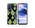 Funda Silicona Transparente para Realme C35 diseño Cactus Dibujos