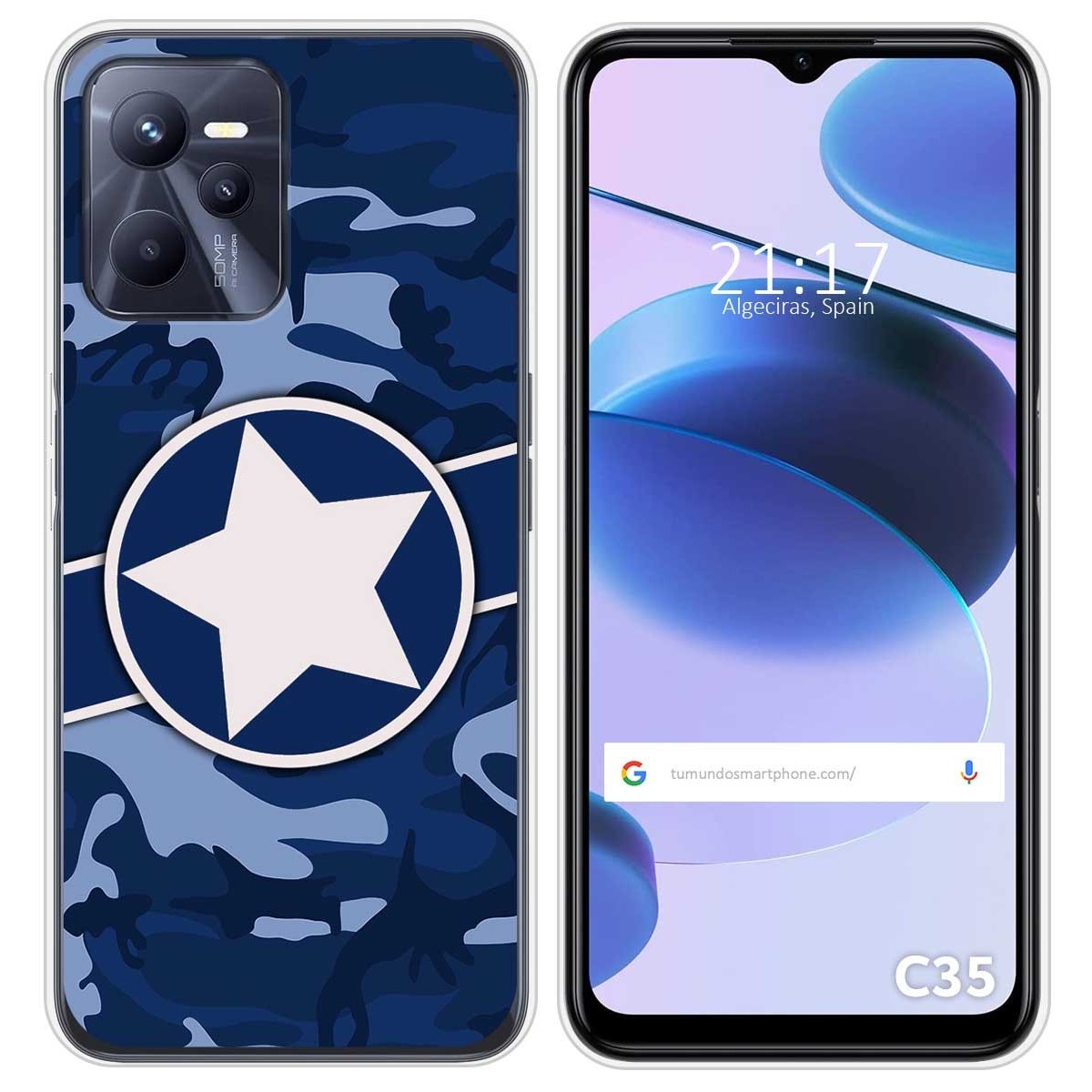 Funda Silicona para Realme C35 diseño Camuflaje 03 Dibujos