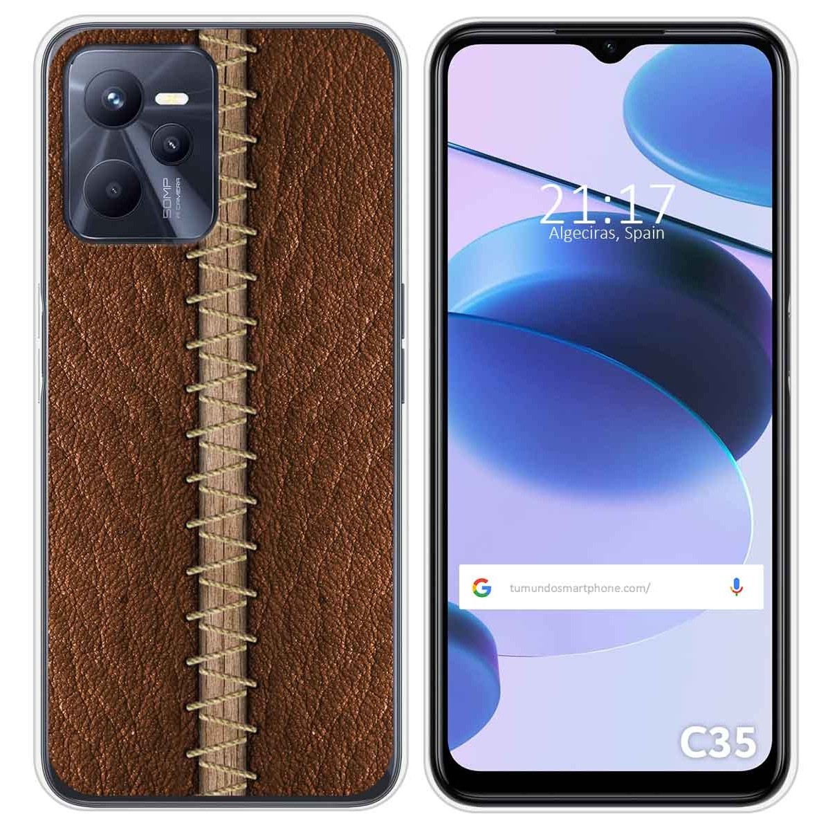 Funda Silicona para Realme C35 diseño Cuero 01 Dibujos