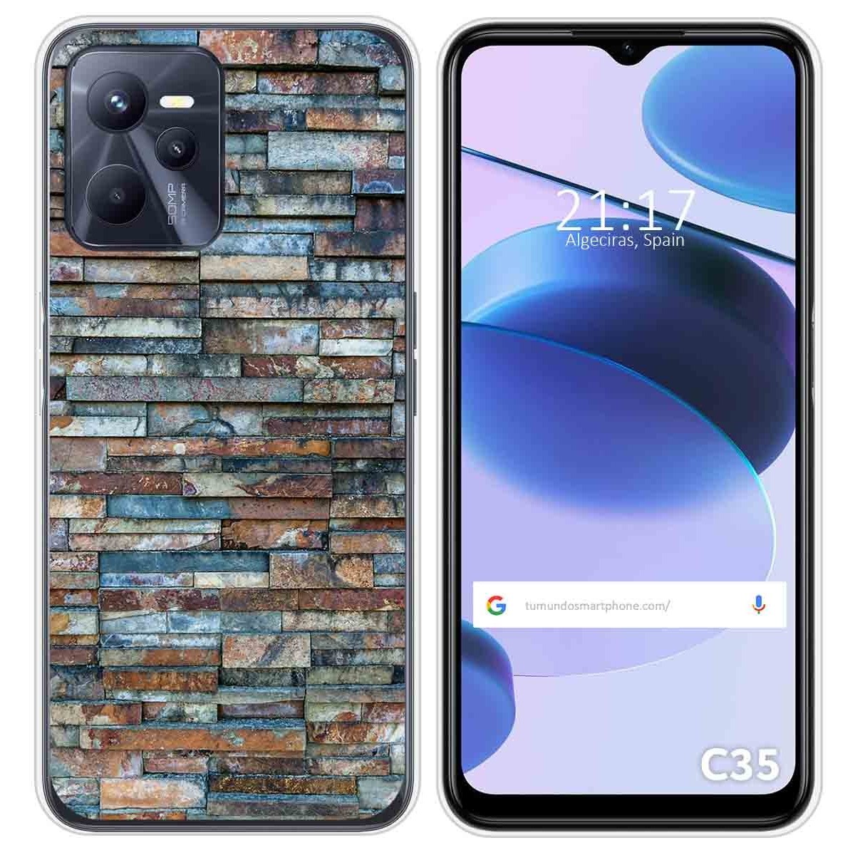 Funda Silicona para Realme C35 diseño Ladrillo 05 Dibujos