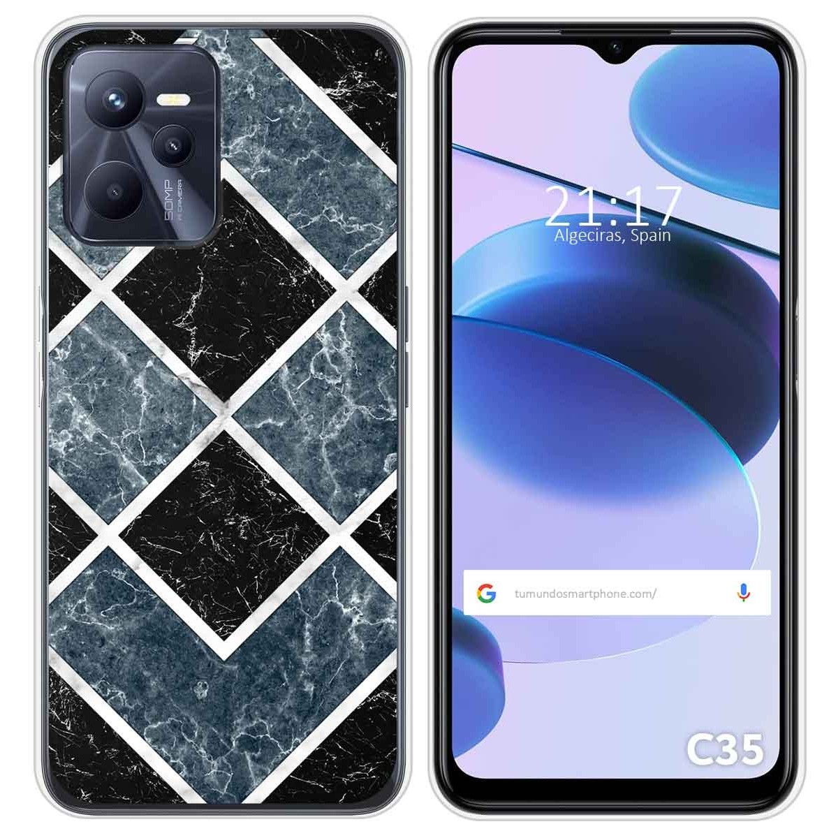 Funda Silicona para Realme C35 diseño Mármol 06 Dibujos