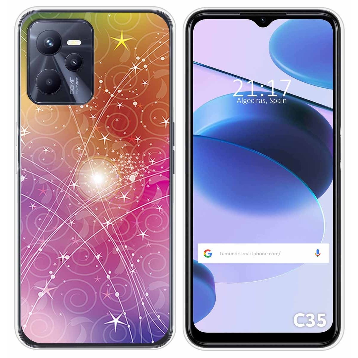 Funda Silicona para Realme C35 diseño Abstracto Dibujos