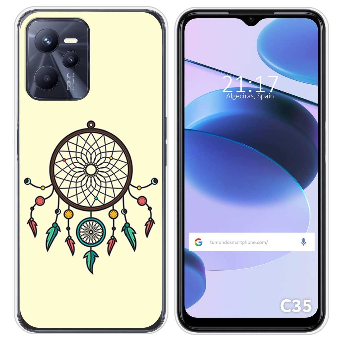 Funda Silicona para Realme C35 diseño Atrapasueños Dibujos