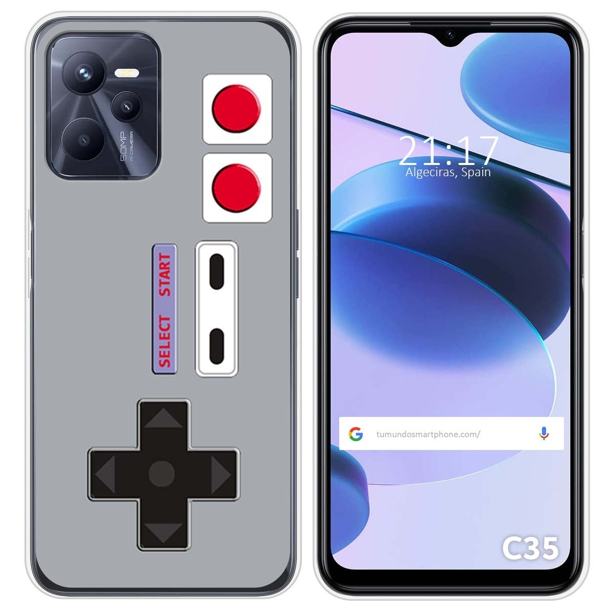 Funda Silicona para Realme C35 diseño Consola Dibujos