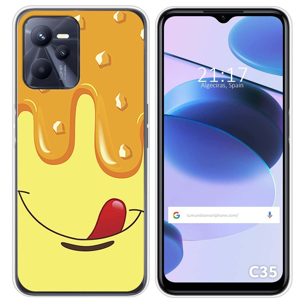 Funda Silicona para Realme C35 diseño Helado Vainilla Dibujos