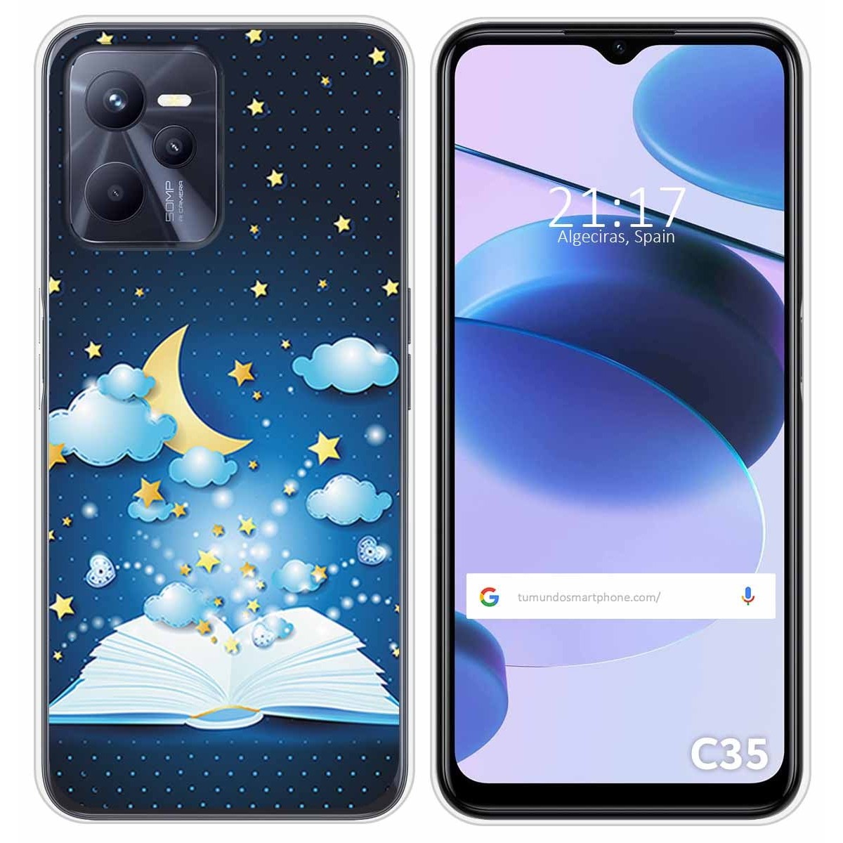Funda Silicona para Realme C35 diseño Libro Cuentos Dibujos