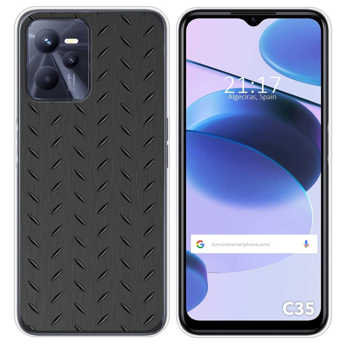 Funda Silicona para Realme C35 diseño Metal Dibujos