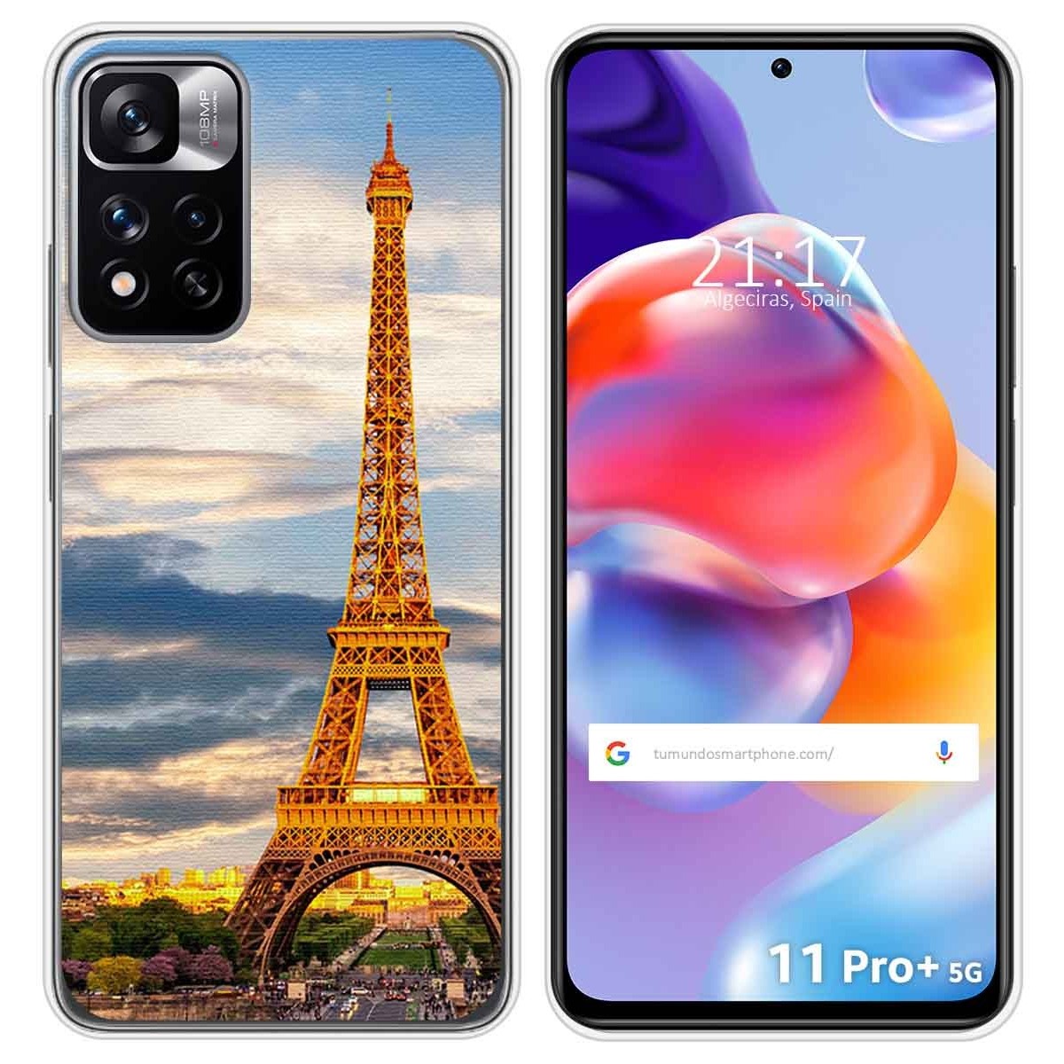Funda Silicona para Xiaomi Redmi Note 11 Pro+ Plus 5G diseño Paris Dibujos